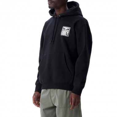 OBEY EYES ICON HOODIE BLACK
