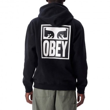 OBEY EYES ICON HOODIE BLACK
