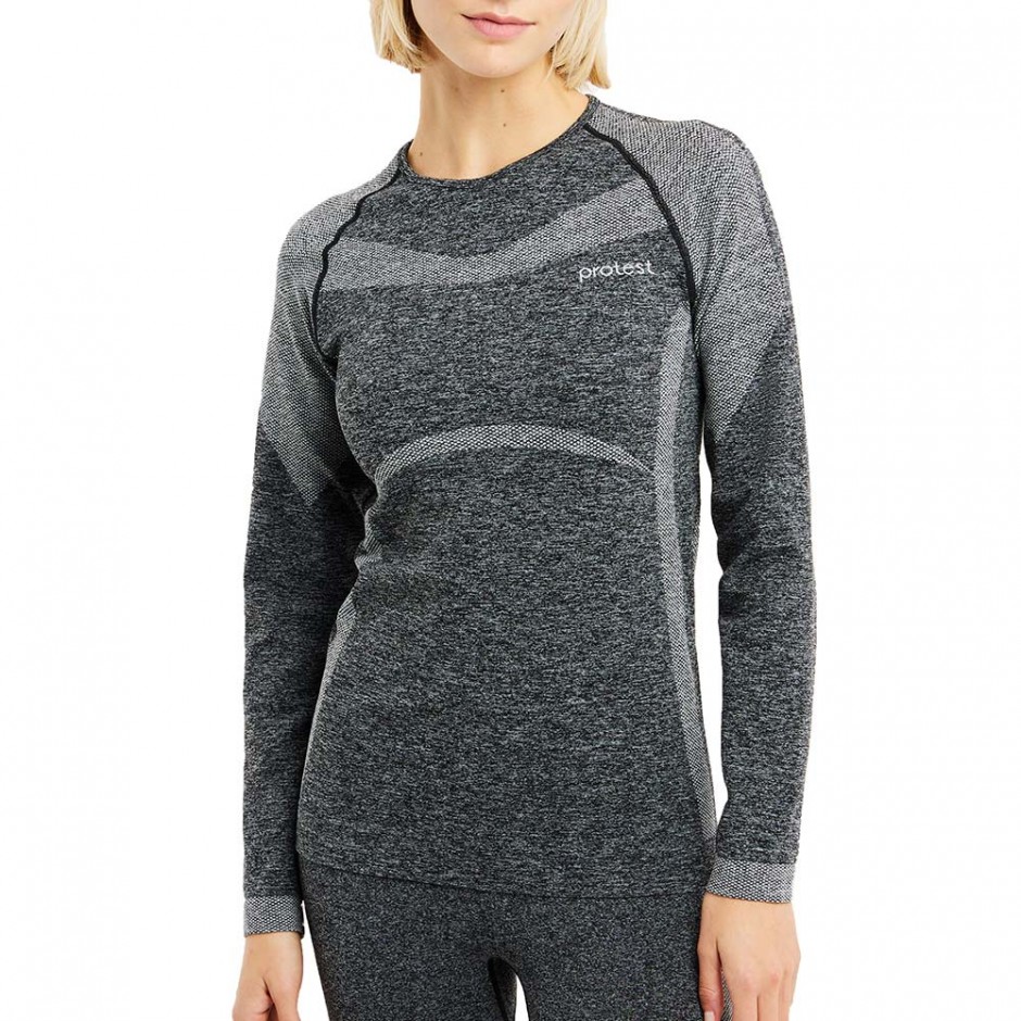 PROTEST PRTKOMBU W THERMAL TOP DARK GREY MELEE