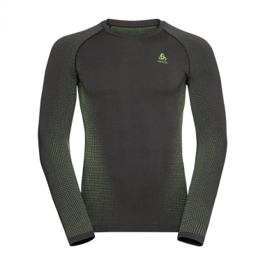ODLO PERFORMANCE WARM ECO BL LS TOP CREW OD GRAPH GR/LNG LIZ