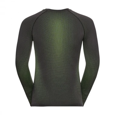 ODLO PERFORMANCE WARM ECO BL LS TOP CREW OD GRAPH GR/LNG LIZ