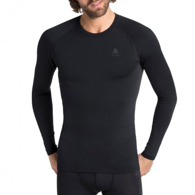ODLO PERFORMANCE WARM ECO BL LS TOP CREW BLK/NEW OD GRAPH GR