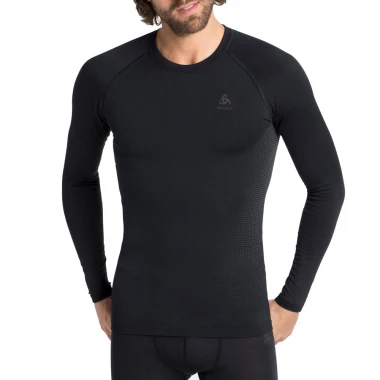 ODLO PERFORMANCE WARM ECO BL LS TOP CREW BLK/NEW OD GRAPH GR