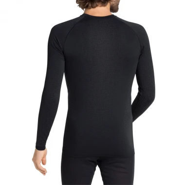 ODLO PERFORMANCE WARM ECO BL LS TOP CREW BLK/NEW OD GRAPH GR