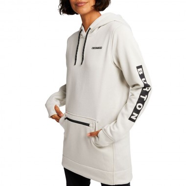 BURTON OAK W HOODIE STOUT WHITE HEATHER