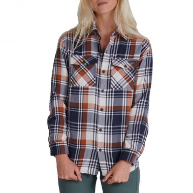 SALTY CREW LONG HAUL W FLANNEL SHIRT BLACK