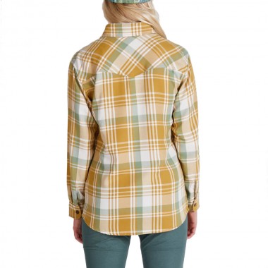 SALTY CREW LONG HAUL W FLANNEL SHIRT WORKWEAR BROWN