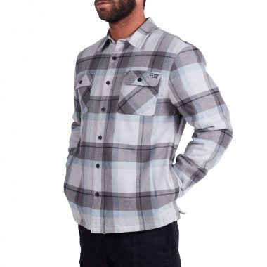 SALTY CREW DAWN PATROL SHACKET L/S SHIRT GREY