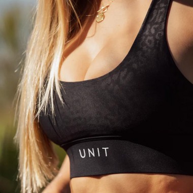 UNIT SLAY STRAP SPORTS BRA BLACK