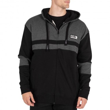 UNIT PLAZA ZIP HOODIE CHARCOAL