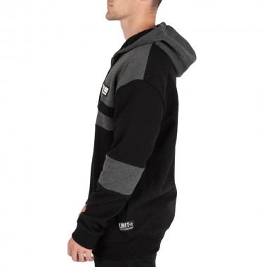 UNIT PLAZA ZIP HOODIE CHARCOAL