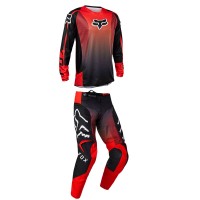 FOX 180 LEED JERSEY/PANT FLO RED