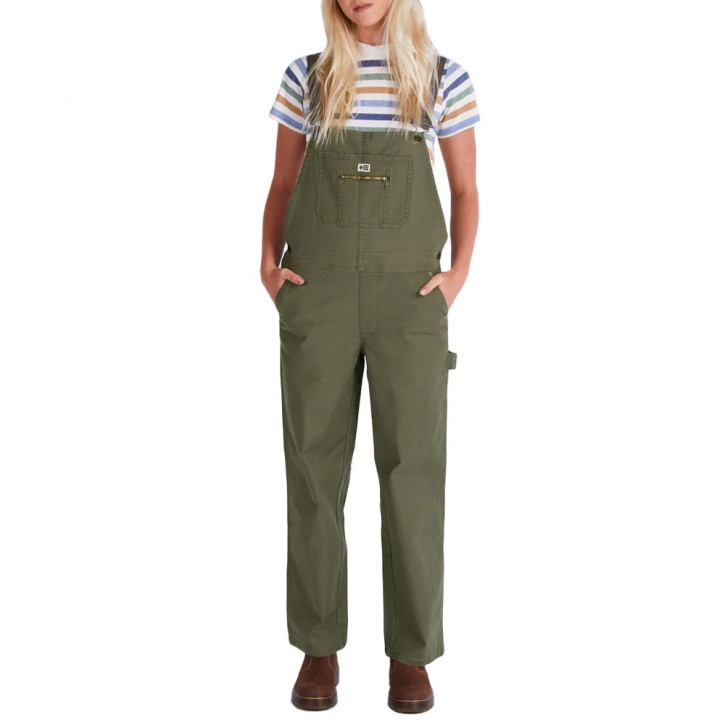 SALTY CREW W LONG HAUL OVERALL PANTS DUSTY OLIVE