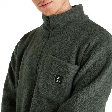 PROTEST PRTSUMNER 1/4 ZIP FLEECE HUNTERGREEN