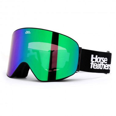 HORSEFEATHERS EDMOND SNOW GOGGLES BLACK/MIRROR GREEN