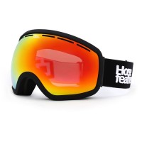 HORSEFEATHERS KNOX SNOW GOGGLES BLACK/MIRROR RED