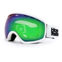 HORSEFEATHERS KNOX SNOW GOGGLES WHITE/MIRROR GREEN