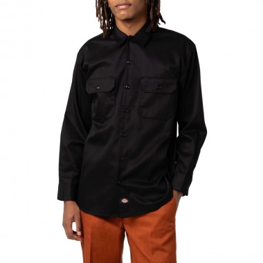 DICKIES WORK REC LS SHIRT BLACK