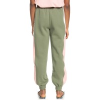 ROXY LETS GET GOING SWEATPANT DEEP LICHEN GREEN