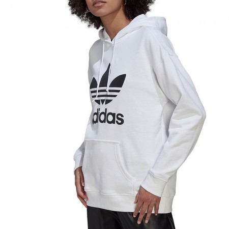 ADIDAS ADICOLOR TREFOIL HOODIE WHITE