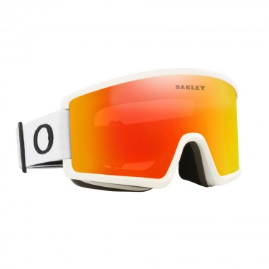 OAKLEY TARGET LINE L SNOW GOGGLES MATTE WHITE/FIRE IRID LENS