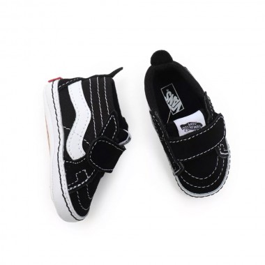 VANS SK8-HI CRIB KIDS SHOES BLACK/TRUE WHIT