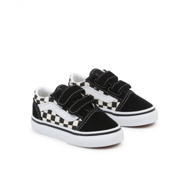 VANS OLD SKOOL V KIDS SHOES PRIMARY CHECK