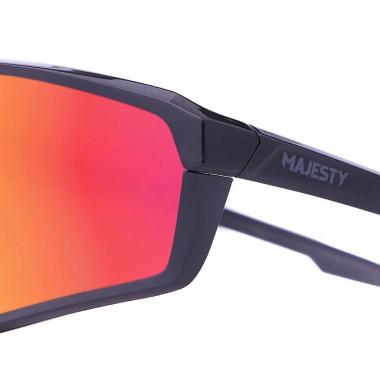 MAJESTY PRO TOUR SUNGLASSES BLACK/RED RUBY LENS + CLEAR LENS
