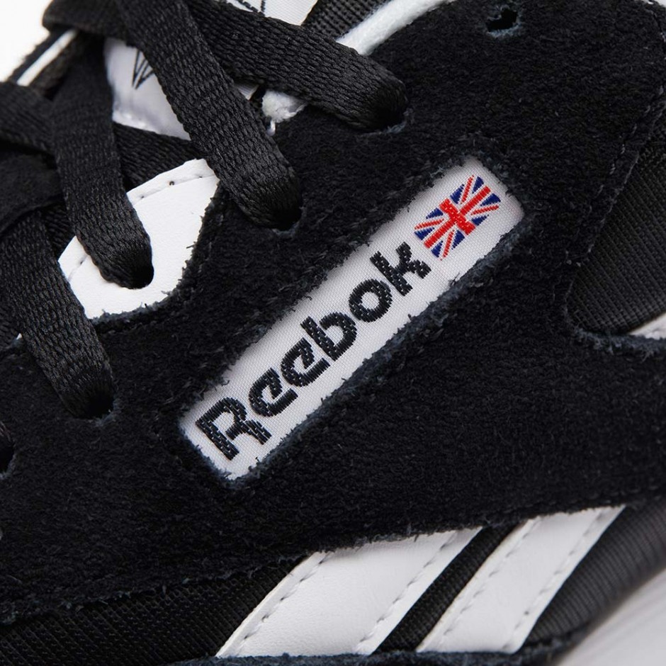 REEBOK CLASSIC NYLON SHOES BLACK/WHITE