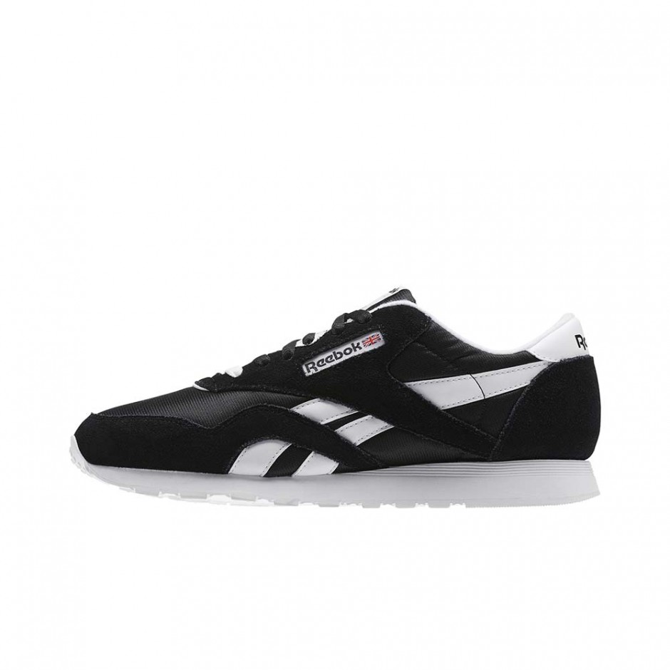 REEBOK CLASSIC NYLON SHOES BLACK/WHITE