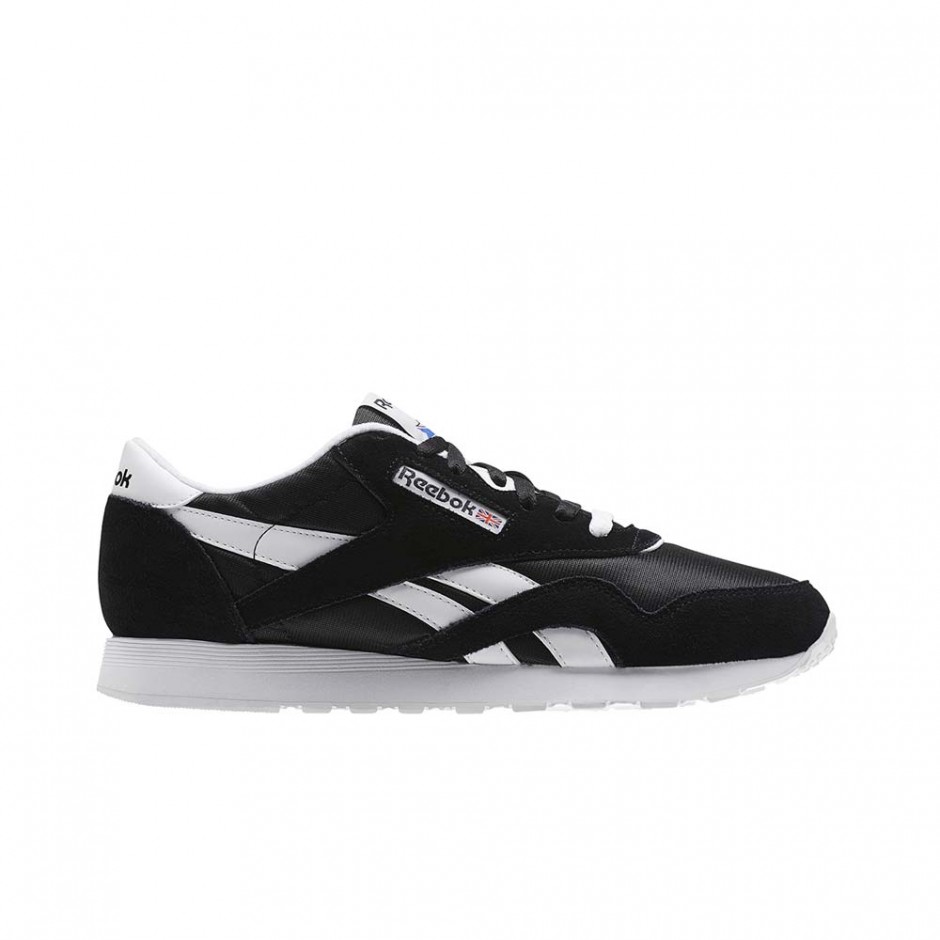 REEBOK CLASSIC NYLON SHOES BLACK/WHITE