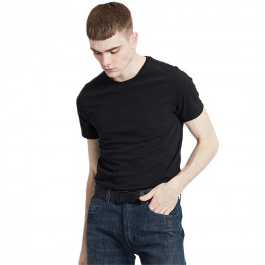 LEVI’S® SLIM CREWNECK TEE 2-PACK BLACK/BLACK