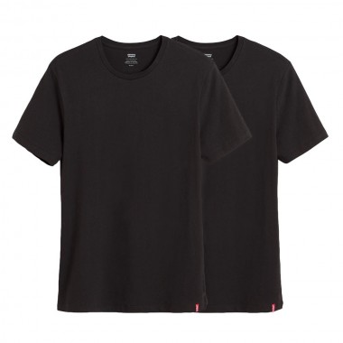 LEVI’S® SLIM CREWNECK TEE 2-PACK BLACK/BLACK