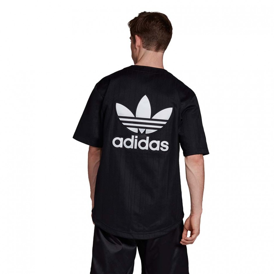 ADIDAS BASEBALL JERSEY TEE BLACK/CARBON