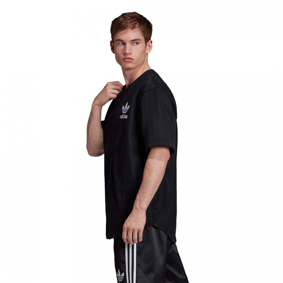 ADIDAS BASEBALL JERSEY TEE BLACK/CARBON