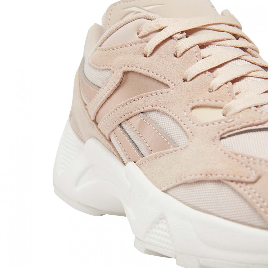 REEBOK AZTREK 96 SHOES BUFF/CHALK/PINK/ORANGE