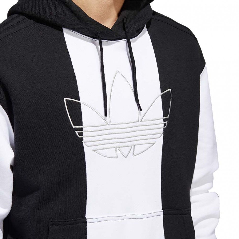 ADIDAS OFF COURT TREFOIL HOODIE BLACK/BLACK/WHITE