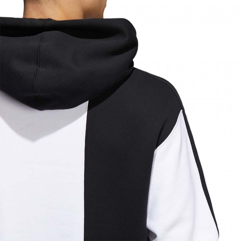 ADIDAS OFF COURT TREFOIL HOODIE BLACK/BLACK/WHITE