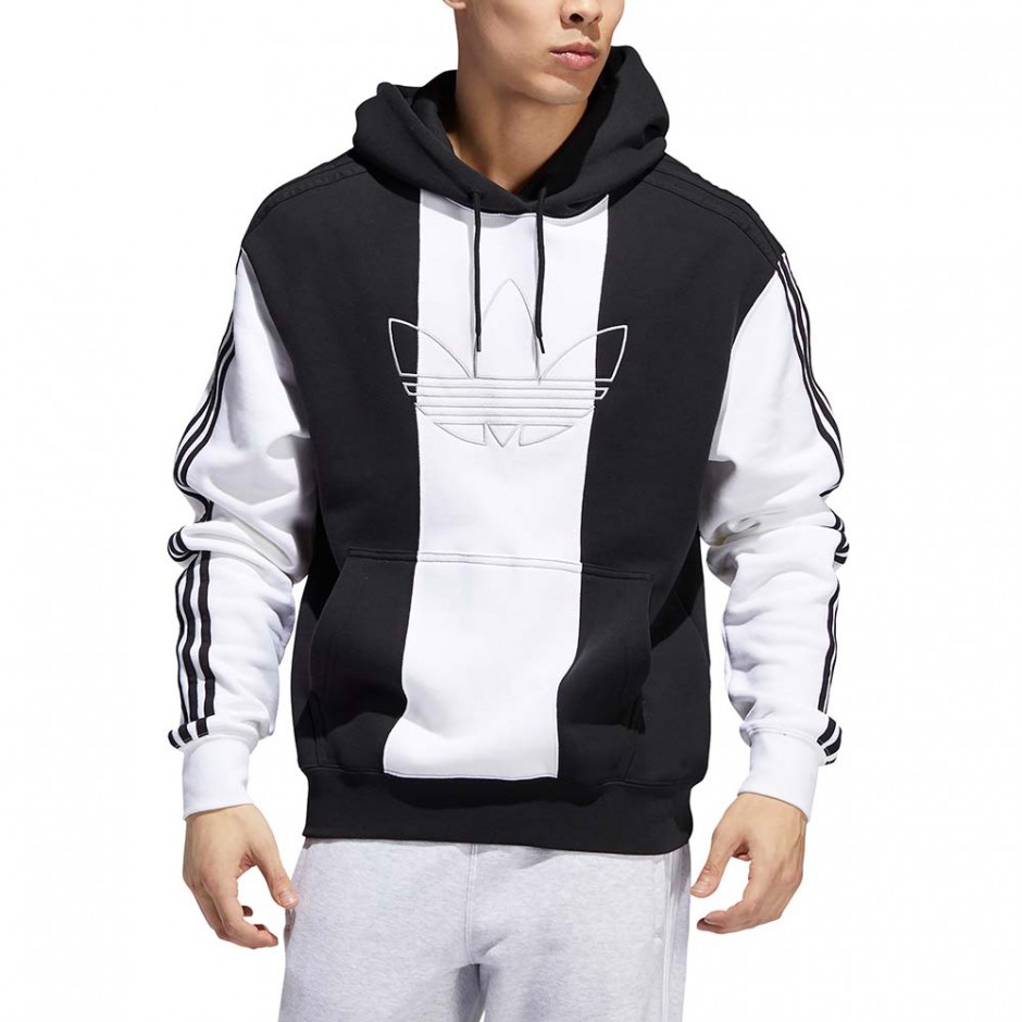 ADIDAS OFF COURT TREFOIL HOODIE BLACK/BLACK/WHITE