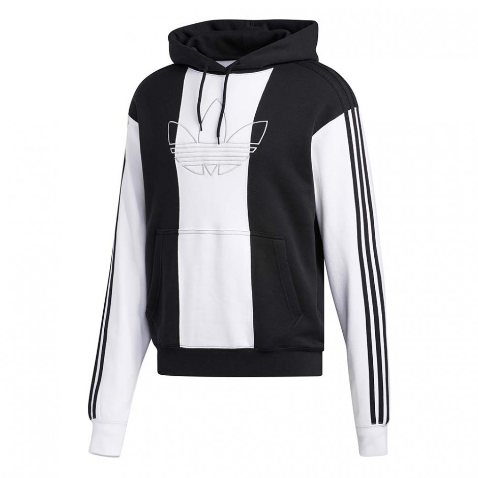 ADIDAS OFF COURT TREFOIL HOODIE BLACK/BLACK/WHITE
