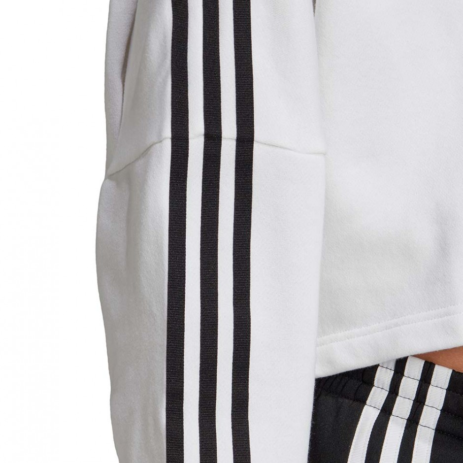 ADIDAS CROPPED HOODIE WHITE