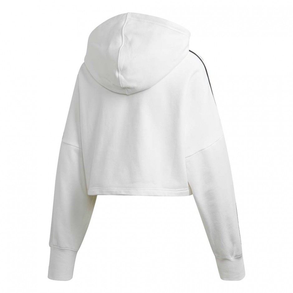ADIDAS CROPPED HOODIE WHITE