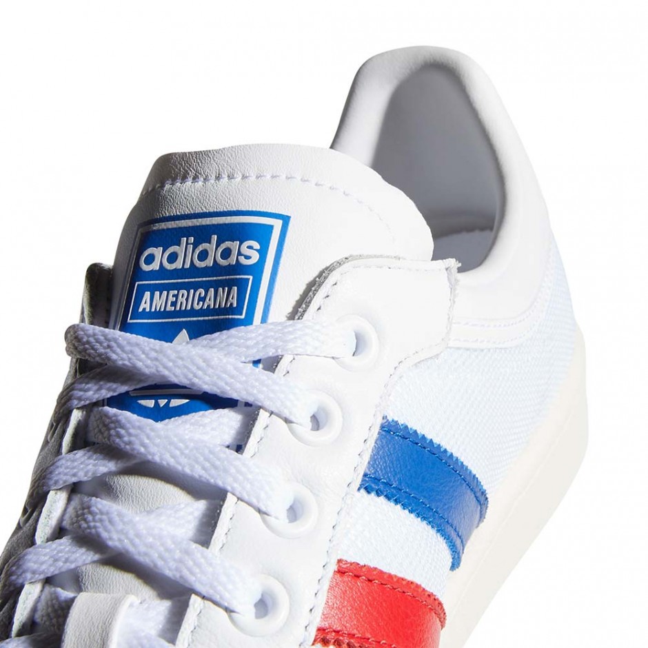 ADIDAS AMERICANA LOW SHOES FTWWHT/CROYAL/SCARLE