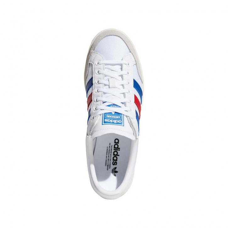 ADIDAS AMERICANA LOW SHOES FTWWHT/CROYAL/SCARLE