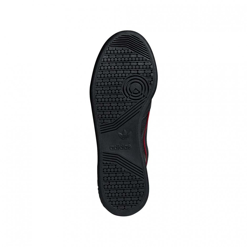 ADIDAS CONTINENTAL 80 SHOES CBLACK/SCARLE/CONAVY