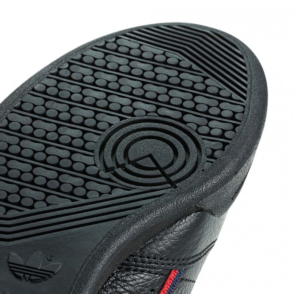 ADIDAS CONTINENTAL 80 SHOES CBLACK/SCARLE/CONAVY