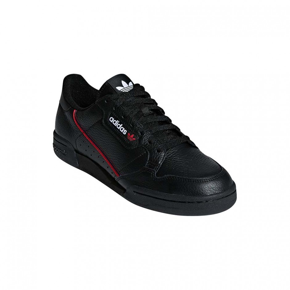 ADIDAS CONTINENTAL 80 SHOES CBLACK/SCARLE/CONAVY