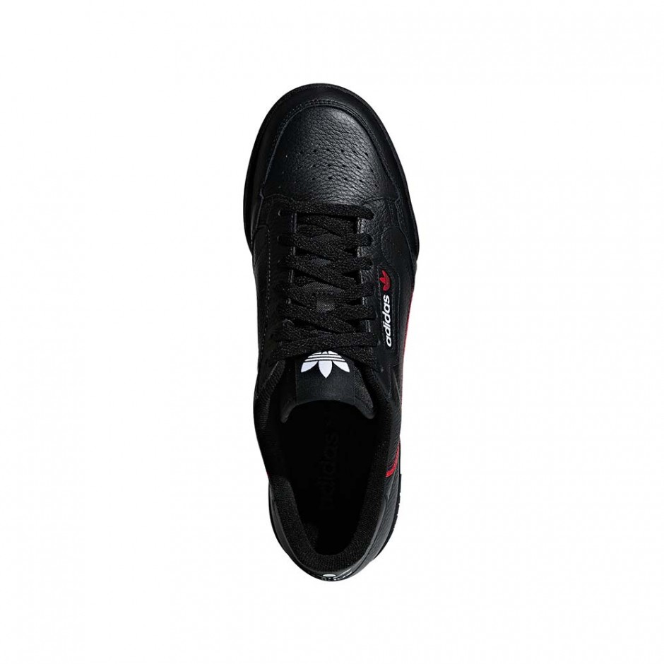 ADIDAS CONTINENTAL 80 SHOES CBLACK/SCARLE/CONAVY