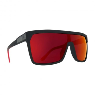 SPY FLYNN SOFT MATTE BLK/RED FADE-HAPPY GRAY GRN/RED FLASH