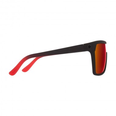 SPY FLYNN SOFT MATTE BLK/RED FADE-HAPPY GRAY GRN/RED FLASH